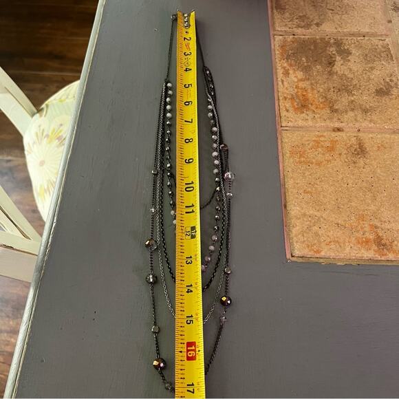 Express Multi Chain Layered Beaded  Necklace - Picture 6 of 8